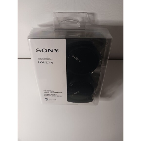 Sony MDR-ZX110AP Stereo Headphones, Black NEW Back to School Office Audio Y2K - Picture 5 of 5